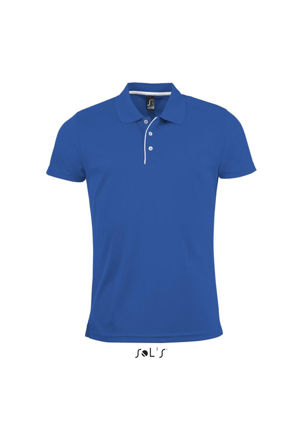 SOL'S - Polo Sol's Performer. Typ kołnierza: polo. Kolor: niebieski