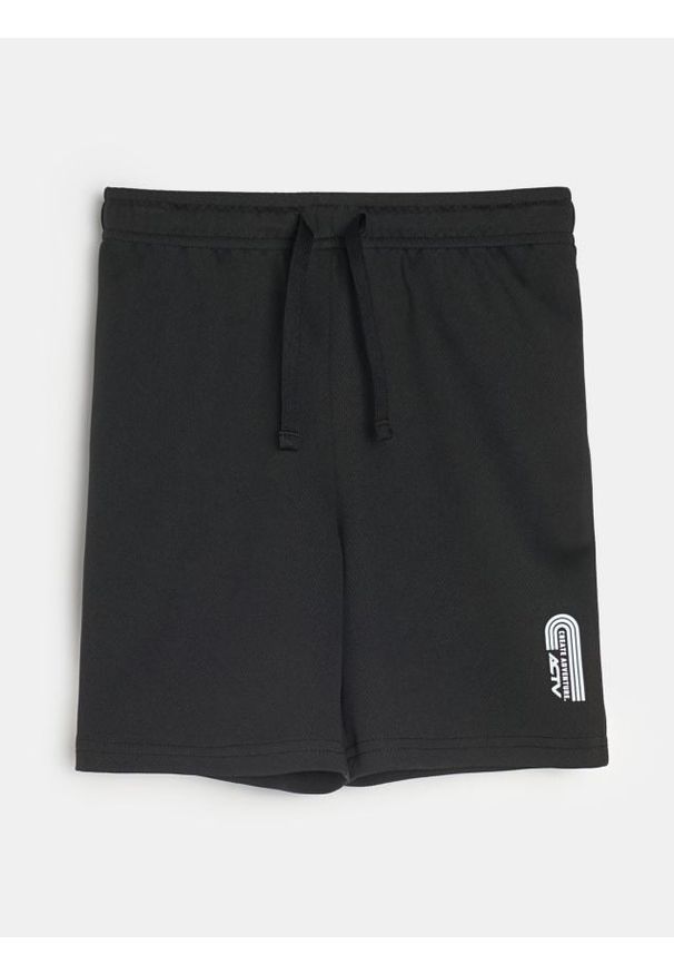 Sinsay - Szorty sportowe - czarny. Kolor: czarny. Styl: sportowy