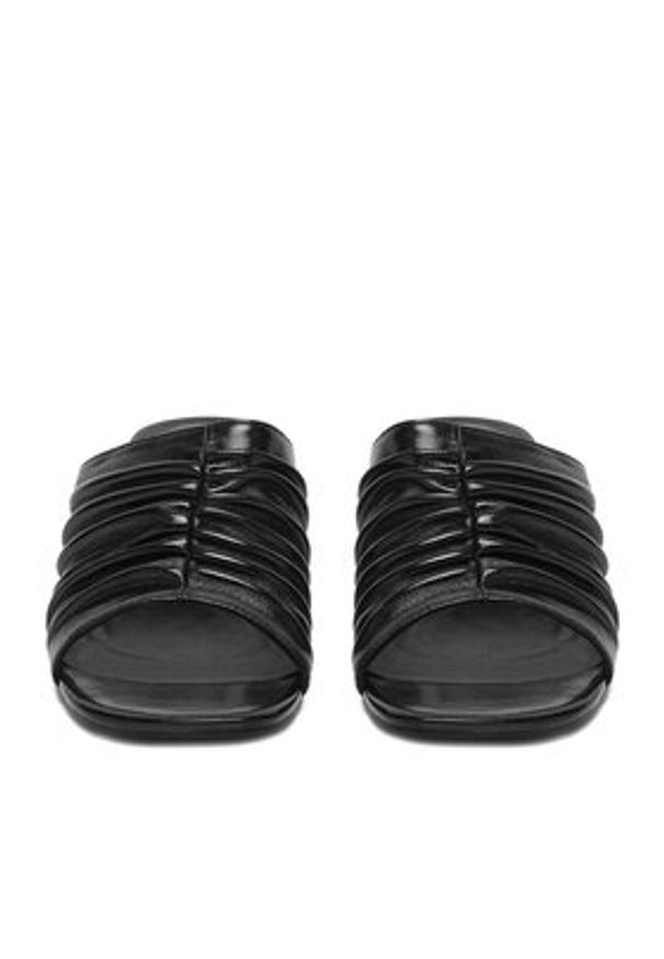 Gino Rossi - GINO ROSSI Klapki C-XRY25113-07 Czarny. Kolor: czarny. Materiał: skóra