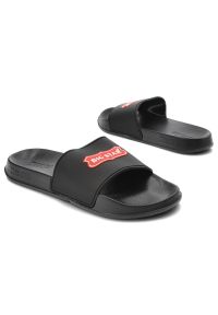 Big-Star - Czarne Klapki Basenowe Big Star Unisex. Okazja: na plażę, na co dzień. Kolor: czarny. Materiał: materiał. Sezon: lato. Styl: casual #7