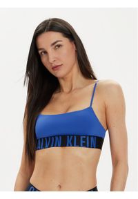 Calvin Klein Underwear Biustonosz top 000QF7631E Niebieski. Kolor: niebieski. Materiał: syntetyk