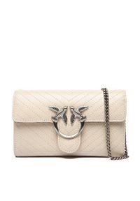 Pinko - PINKO Torebka Love One Wallet Light AI 25-26 PLTT 105344 A2JC Écru. Materiał: skórzane #5