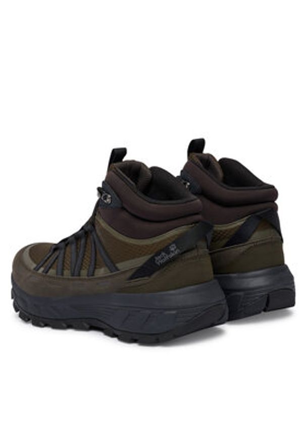 Jack Wolfskin Trekkingi Wild Hike Texapore Mid A65576 Khaki. Kolor: brązowy. Materiał: materiał. Sport: turystyka piesza