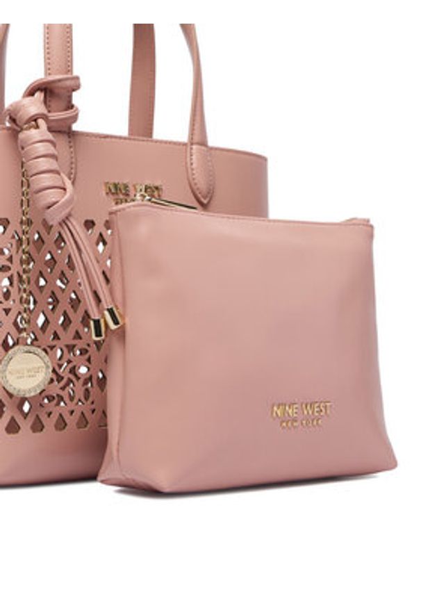 Nine West Torebka CEO-Essex Light-LDA8698A Różowy. Kolor: różowy. Materiał: skórzane