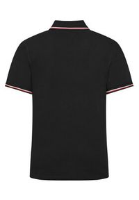 TOMMY HILFIGER - Tommy Hilfiger Polo MW0MW13080 Czarny Slim Fit. Typ kołnierza: polo. Kolor: czarny. Materiał: bawełna #5