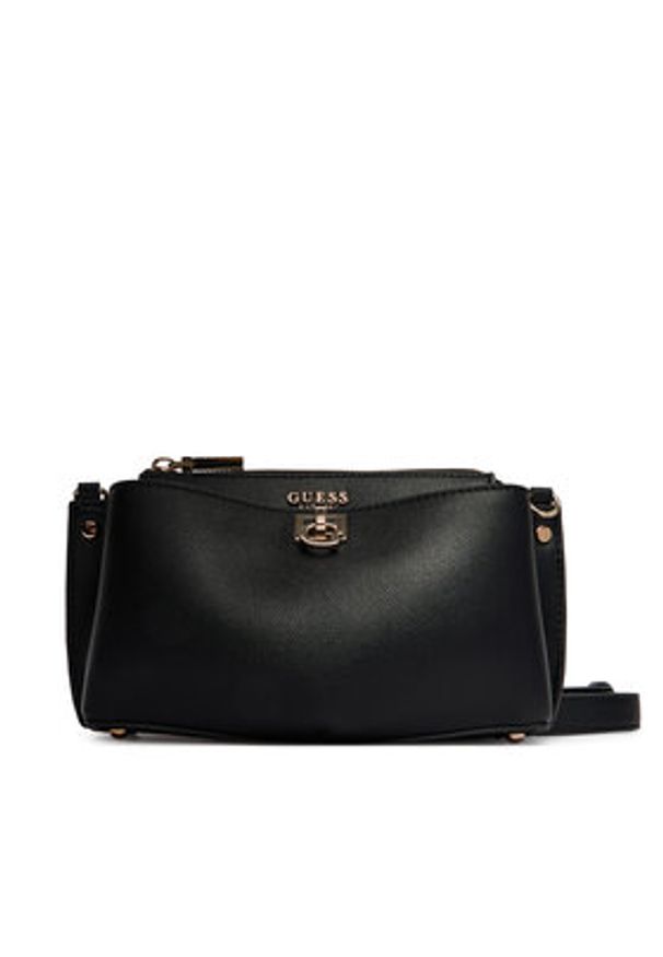Guess Torebka Bianca Mini HWBG99 07720 Czarny. Kolor: czarny. Materiał: skórzane