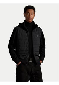 Polo Ralph Lauren Kurtka przejściowa 710981485001 Czarny Regular Fit. Typ kołnierza: polo. Kolor: czarny. Materiał: bawełna