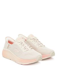 skechers - Skechers Buty do biegania Max Cushioning Elite 2.0 129626/NTPK Beżowy. Kolor: beżowy. Materiał: materiał #5