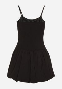 Born2be - Czarna Sukienka Typu Bombka z Cyrkoniową Klamrą z Podszewką Typu Szorty Nessim. Okazja: na imprezę. Kolor: czarny. Długość rękawa: na ramiączkach. Sezon: lato. Typ sukienki: bombki. Styl: elegancki #2