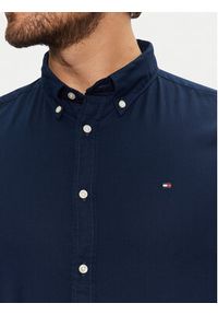 TOMMY HILFIGER - Tommy Hilfiger Koszula Flex Dobby MW0MW37578 Granatowy Slim Fit. Kolor: niebieski. Materiał: bawełna