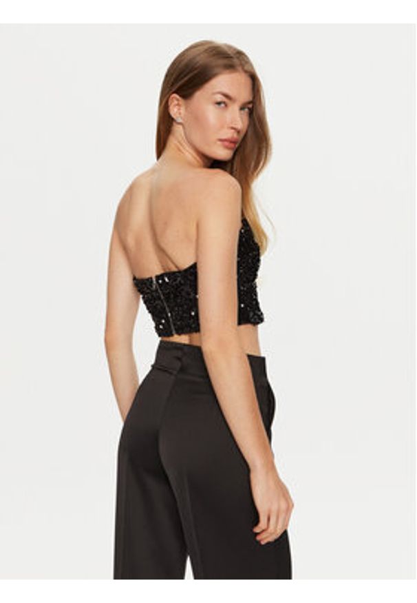 BARDOT Top Eleni 59112TB2 Czarny Slim Fit. Kolor: czarny. Materiał: syntetyk
