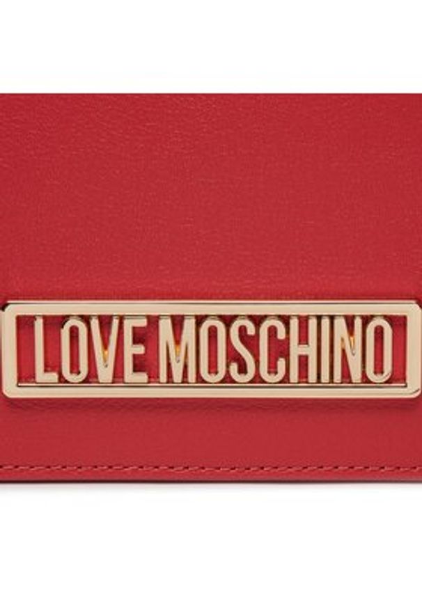Love Moschino - LOVE MOSCHINO Torebka JC4145PP1IL1250A Czerwony. Kolor: czerwony. Materiał: skórzane