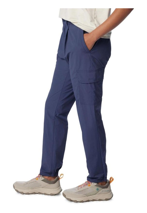 columbia - Damskie spodnie turystyczne Columbia Boundless Trek Pleated. Kolor: niebieski. Materiał: nylon, elastan