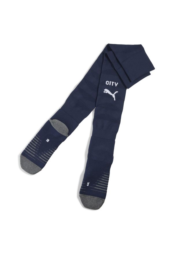 Puma - Męskie skarpety Manchester City 25/26 PUMA Deep Navy White Blue. Kolor: biały, wielokolorowy, niebieski. Sport: piłka nożna