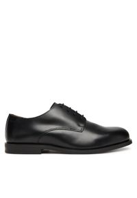 Calvin Klein Półbuty Ess Rubber Derby Lth HM0HM02056 Czarny. Kolor: czarny. Materiał: skóra #1