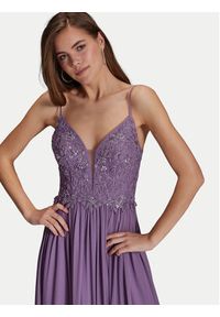 Hey Kyla Sukienka wieczorowa 5AI082HK Fioletowy Regular Fit. Kolor: fioletowy. Materiał: syntetyk. Styl: wizytowy #6