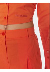 Patrizia Pepe Koszula 2C1524/A23-R825 Pomarańczowy Regular Fit. Kolor: pomarańczowy. Materiał: bawełna #3