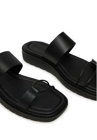 Calvin Klein Jeans Klapki Rope Sandal Soft Lth Mg YW0YW01864 Czarny. Kolor: czarny. Materiał: skóra #5