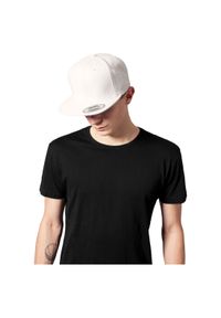 FLEXFIT - Czapka Flexfit melton wool. Kolor: biały. Materiał: wełna #1