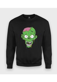 MegaKoszulki - Bluza klasyczna Zielony zombie. Kolor: zielony. Styl: klasyczny