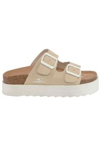 Klapki damskie O'Neill Platform Low. Okazja: na plażę. Kolor: beżowy. Obcas: na platformie. Styl: sportowy #1