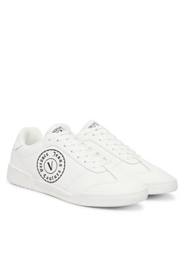 Versace Jeans Couture Sneakersy 80YA3SD1 ZPB84 Biały. Kolor: biały. Materiał: skóra
