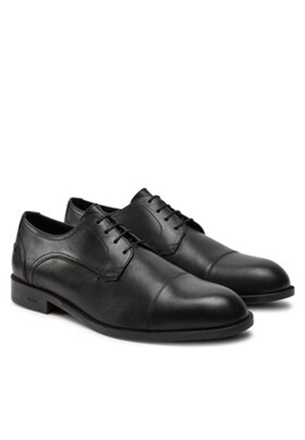 BOSS Półbuty Tayil Derb ltadtc 50523070 Czarny. Kolor: czarny. Materiał: skóra