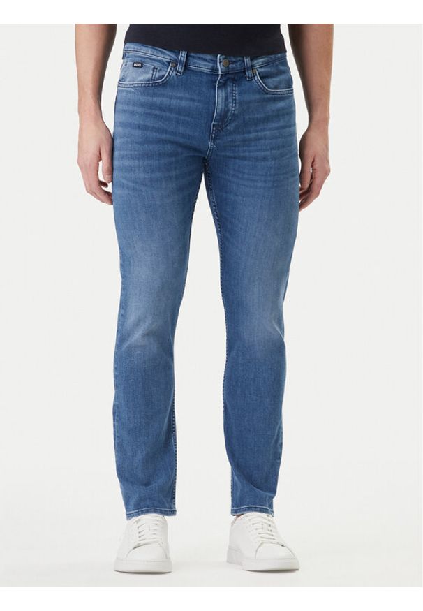 BOSS Jeansy P-Delaware 50555220 Granatowy Slim Fit. Kolor: niebieski