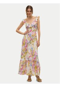 Vero Moda Sukienka letnia Dicthe 10323628 Kolorowy Regular Fit. Materiał: bawełna. Wzór: kolorowy. Sezon: lato #7