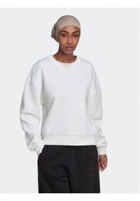 Adidas - adidas Bluza ALL SZN Fleece Sweatshirt HJ7997 Biały Loose Fit. Kolor: biały. Materiał: bawełna