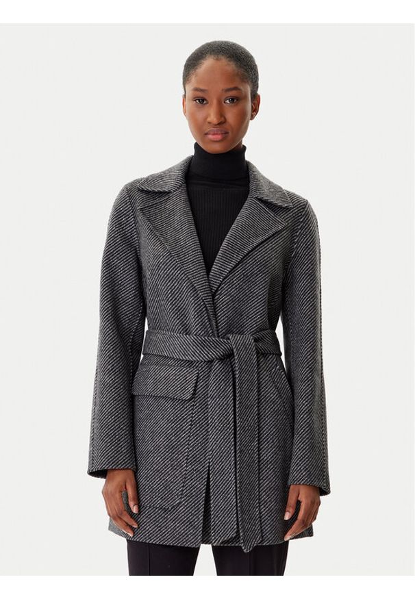 Armani Exchange Płaszcz wełniany XW000692 AF16201 M8049 Szary Regular Fit. Kolor: szary. Materiał: wełna, syntetyk