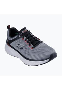 skechers - Buty męskie SKECHERS Edgeride Contention. Kolor: wielokolorowy, szary, brązowy