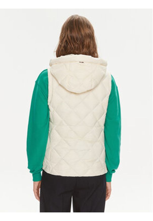 TOMMY HILFIGER - Tommy Hilfiger Bezrękawnik Classic WW0WW42463 Écru Regular Fit. Kolor: kremowy. Materiał: syntetyk. Długość rękawa: bez rękawów