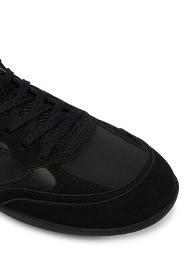 Hugo - HUGO Sneakersy Keeston 50563553 Czarny. Kolor: czarny. Materiał: skóra, zamsz
