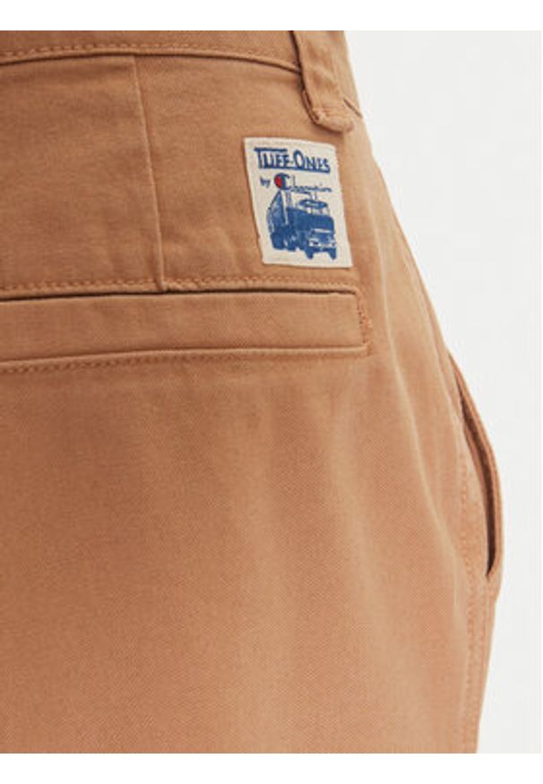 Champion Spodnie materiałowe 220506 Beżowy Straight Leg. Kolor: beżowy. Materiał: bawełna