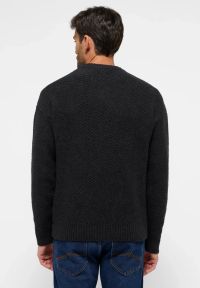 Męski Sweter Mustang Style Elwood Anthra Melange 1015822 4151. Okazja: na co dzień. Typ kołnierza: golf. Materiał: wiskoza, poliester, materiał, bawełna, akryl. Długość rękawa: długi rękaw. Długość: krótkie, długie. Styl: klasyczny, casual, elegancki #4