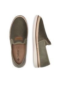 Rieker Espadryle B2366-54 Khaki. Kolor: brązowy. Materiał: materiał #8