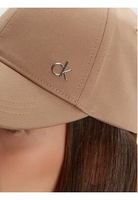Calvin Klein Czapka z daszkiem K60K613102 Beżowy. Kolor: beżowy. Materiał: materiał, bawełna