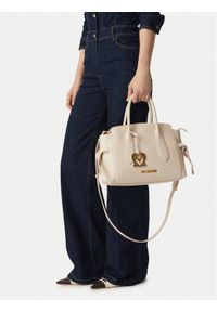 Love Moschino - LOVE MOSCHINO Torebka JC4055PP1PLL0110 Kremowy. Kolor: kremowy. Materiał: skórzane #1