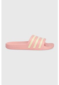 Adidas - adidas klapki run for the ocean damskie kolor różowy. Kolor: różowy. Materiał: materiał. Obcas: na obcasie. Wysokość obcasa: niski