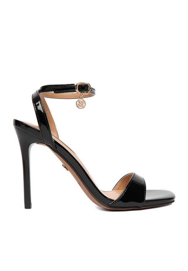 Nine West Sandały CEO-CR436-T8637 Czarny. Kolor: czarny. Materiał: materiał