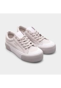 Trampki Lee Cooper W LCW-24-31-2178L beżowy. Okazja: na co dzień. Kolor: beżowy. Materiał: materiał, tkanina, syntetyk. Szerokość cholewki: normalna. Sezon: lato, wiosna. Styl: sportowy, casual #4