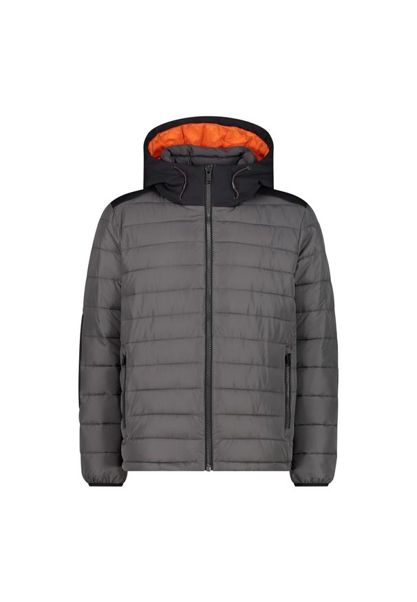 CMP - Kurtka Męska Zimowa 32K3187 OCIEPLANA 32K3187. Kolor: szary. Materiał: włókno. Wzór: gładki. Sezon: zima. Sport: turystyka piesza