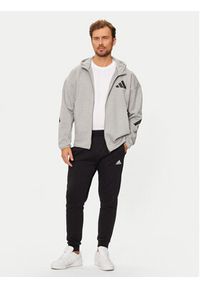 Adidas - adidas Bluza Z.N.E. JF2450 Szary Regular Fit. Kolor: szary. Materiał: bawełna, syntetyk #5