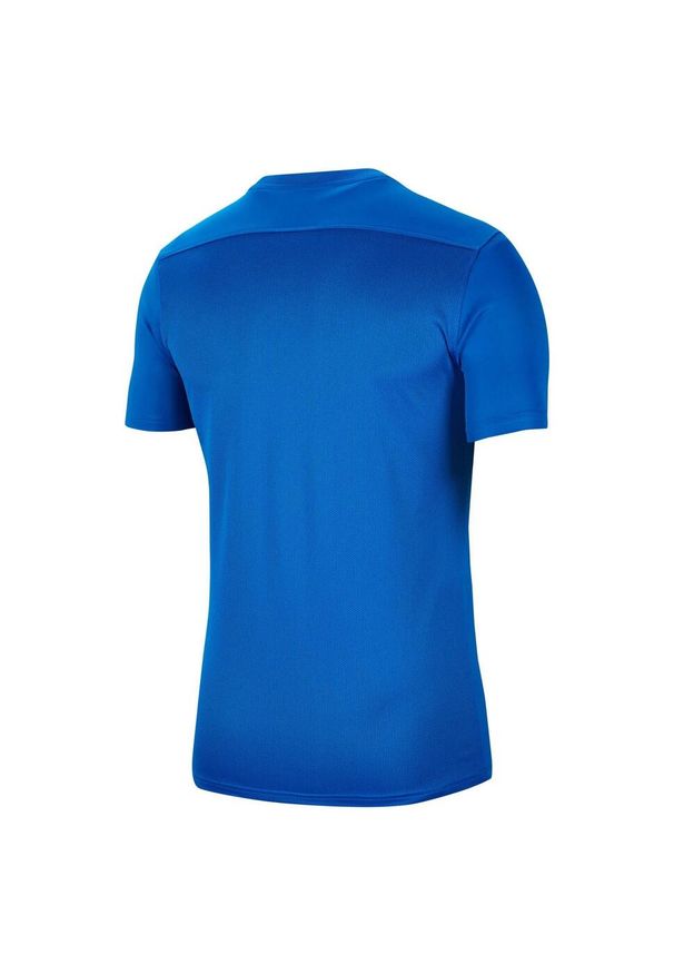 Nike - Męska Koszulka Z Krótkim Rękawem Dry Park VII. Kolor: niebieski. Długość rękawa: krótki rękaw. Długość: krótkie. Sport: turystyka piesza