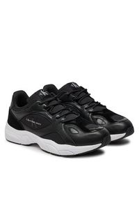 Calvin Klein Sneakersy Retro Tennis Low Laceup Mtl YM0YM00985 Czarny. Kolor: czarny. Materiał: materiał #6