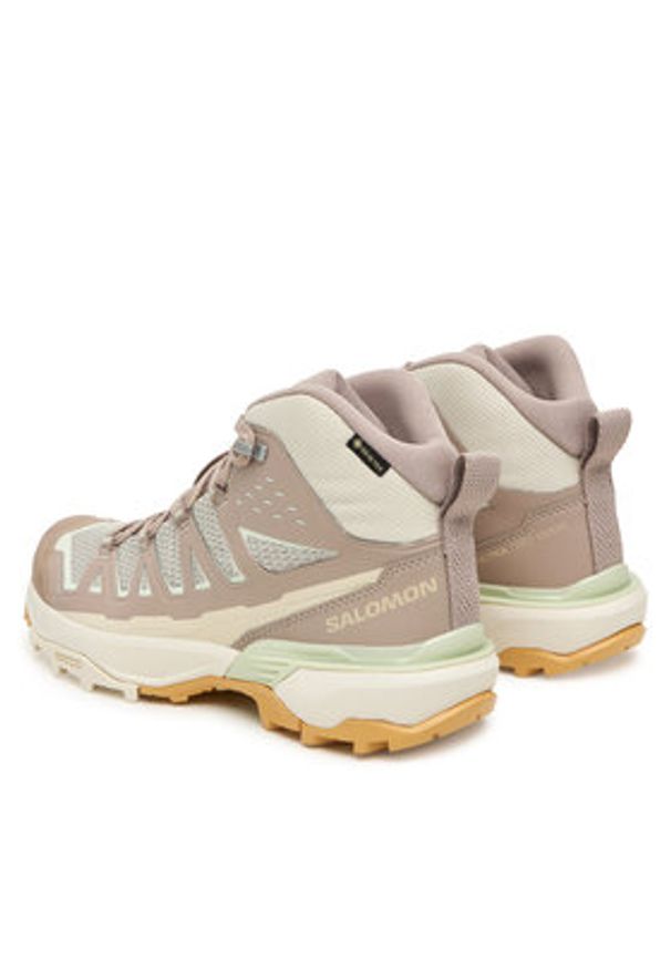 salomon - Salomon Trekkingi X Ultra 360 Edge Mid Gore-Tex L47816300 Beżowy. Kolor: beżowy. Materiał: materiał