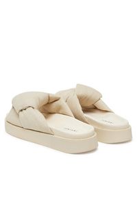 Inuikii Klapki Oversized Linken Knot-147 1028 Écru. Materiał: materiał #3