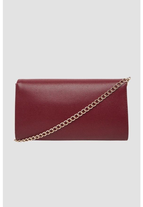 Valentino by Mario Valentino - VALENTINO Bordowa kopertówka Pochette. Kolor: czerwony. Styl: elegancki
