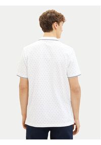 Tom Tailor Denim Polo 1040465 Biały Regular Fit. Typ kołnierza: polo. Kolor: biały. Materiał: bawełna